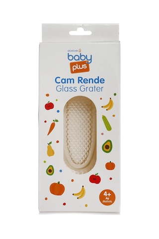 Babyjem Pratik Cam Rende Ahşap - Beyaz