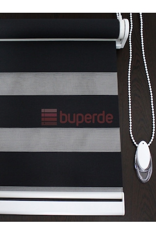 Buperde Siyah Eko Zebra Stor Perde