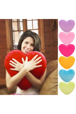 20cm Love Peluş Yastık Minder Oyuncak Minder Anaokulu Dansı Sevgililer Günü si Çift Düğün Kalp Şeklinde  Diğer