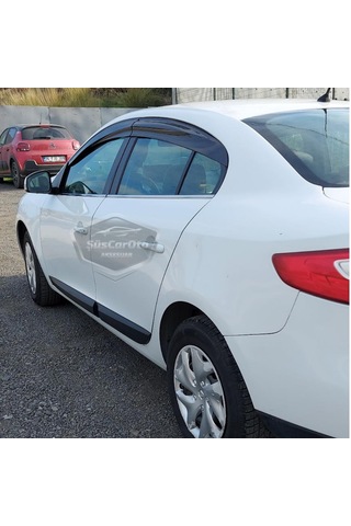 Renault Fluence 2009-2016 Uyumlu Mugen Cam Rüzgarlığı Seti Piano Black 4'lü İthal (00)(ŞüsCarOto Aksesuar)