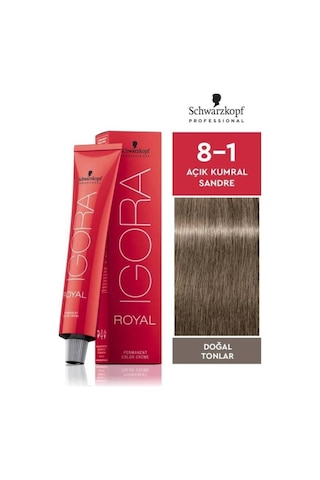 Igora Royal Doğal Tonlar 8-1 Açık Kumral Sandre Saç Boyası 60ml