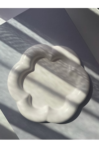 Çiçek Dekoratif Tabak Mum/takı/sunum Tabağı 1