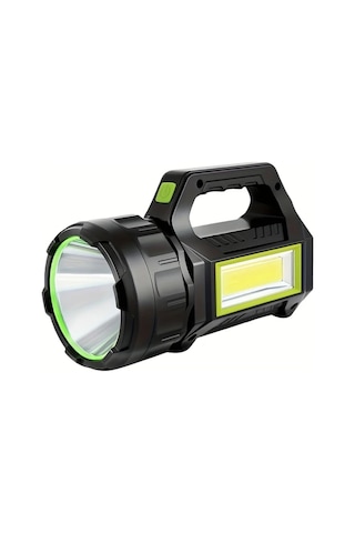 Xuweiwei 1 Adet El Feneri Süper Parlak Güneş Enerjili 7 Modlu Cob Yan Aydınlatmalı Taşınabilir Kamp Lambası Açık Hava Seyahat Acil Durum Bakır - Siyah