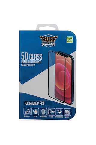 Buff Apple Uyumlu   iPhone 14 Pro 5D Glass Ekran Koruyucu