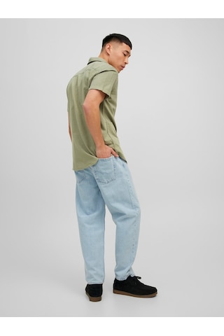 Jack & Jones Jack&jones Kısa Kollu Yağ Yeşili Erkek Gömlek 12235362 001