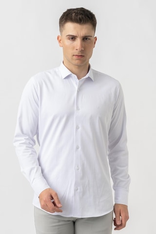 White Stone Aarberg G2424 Regular Fit Pamuklu Likralı Gömlek Beyaz-beyaz Beyaz