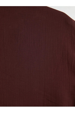 Lc Waikiki Bordo Regular Fit Resort Yaka Müslin Erkek Gömlek