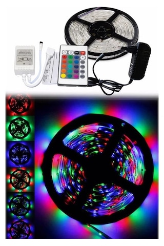 5 Metre Rgb Şerit Led Dekoratif Oda Aydınlatması