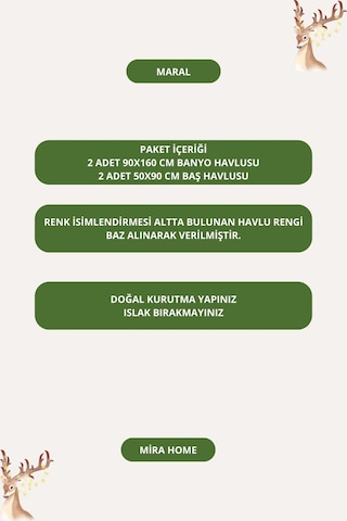Mira Home 4 Parça Maral Battal %100 Pamuklu Banyo Havlu Takımı 90x160 Cm Mavi