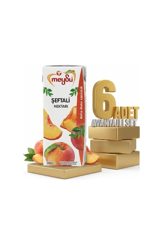 Meysu Nektar Şeftali 6x200 Ml