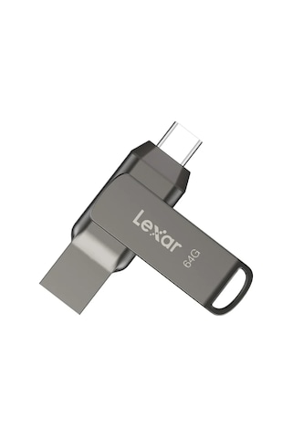 Springsun Lexar Jumpdrive D400 Usb 3.1 Type-c/a Çift Bağlantıli Flash Drive, 32-256gb, 130mb/s Aktarım Hızı, Metal Kasa, Veri Saklama Ve Yedekleme