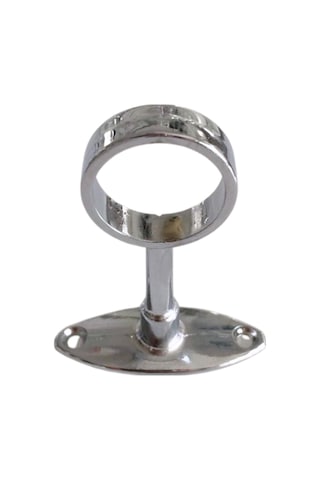 Yuvarlak Ayaklı Açık Askı Borusu Flanşı Mobilya Yuvarlak Boru Flanşı Metal Boru Çapı:25mm 2 Adet Krom