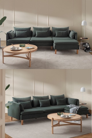 Flexy Köşe Koltuk Takımı Yeşil