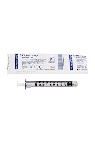 BD 1 ML Luerlock Kilitli İğnesiz Enjektör 100 Adet