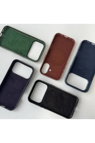 Apple Uyumlu iPhone 17 Pro Max Teknovoven Dokuma Kablosuz Şarj Destekli Animasyonlu Kılıf 1 Renk Siyah