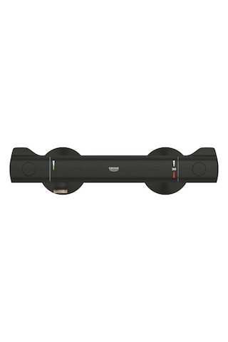 Grohe Grohtherm 800 Termostatik Duş Bataryası Mat Siyah - 1022022430 Siyah