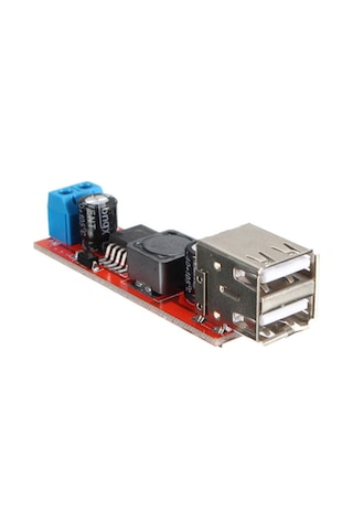 Lm2596 Dual Usb Power Modül Voltaj Düşürücü Mp3 Mp4 Araç Güç Mod