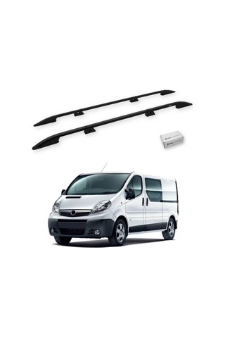 Turtle Opel Vivaro X83 2001-2014 / Kısa Şasi Tavan Çıtası Crown Siyah