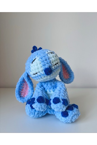 Stitch Peluş Oyuncak Mavi - Pembe