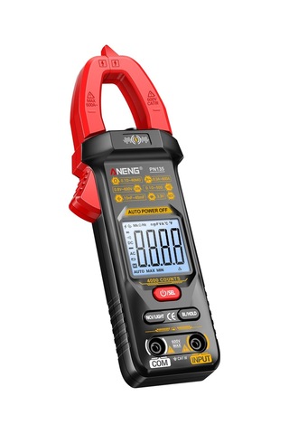 Yunboo Aneng Pn135 Akıllı Sulu Alet 600a Ac Akım, Ac/dc Voltaj, Kapasite, Ohm Ölçer, Ncv, 4000 Sayım, Abs Malzeme, Kırmızı Pil Dahil Değil