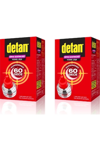 Detan Sivrisineksiz 60 Gece Elektrolikit Yedek Şişe 2’li
