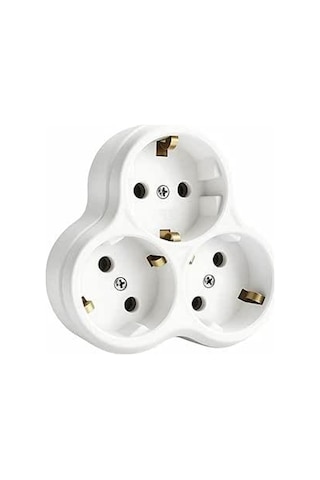 3 Lü Topraklı Priz Çoklayıcı, 16a Ve 250v Elektrik Değeri İle