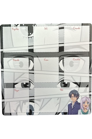 19.5x19.5cm 52 Yaprak Haftalık Planner - Anime Diğer