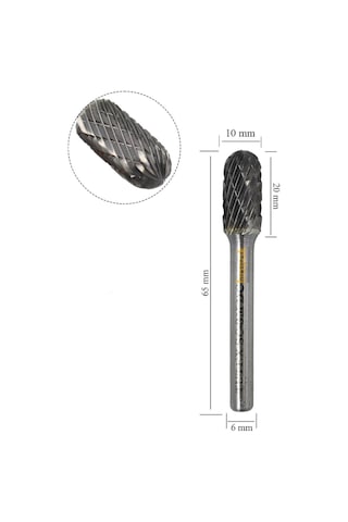 Tutex Sc-3m 10 Mm Silindirik Küre Karbür Sert Metal Freze Ucu