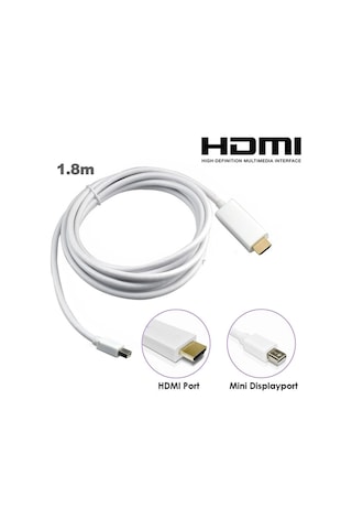 Thunderbolt Mini Displayport To HDMI Kablo 1.8 M
