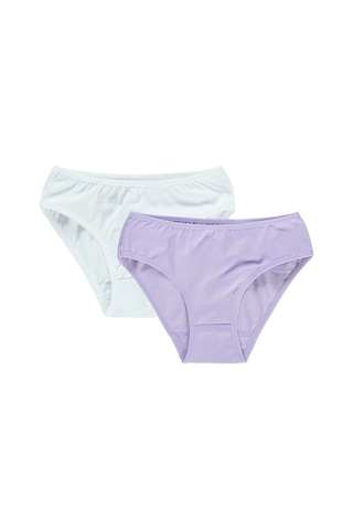 Civil Girls Kız Çocuk 2'li Külot Set 2-10 Yaş Beyaz-lila 82334112523w1 Beyaz - Lila
