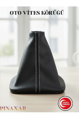 Citroen Berlingo Siyah Deri Prime Tasarım Beyaz Spor Dikiş Vites Körüğü