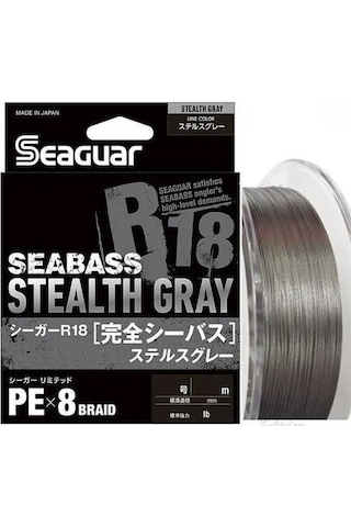 Seaguar Stealth Gray Pe 150mt 0,185mm 8 Örgü Gri Spin İp Misina