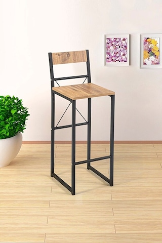 Retohome Good 100/45 Bar Masası /yemek Masası Takımı 1651 Ahşap - Siyah