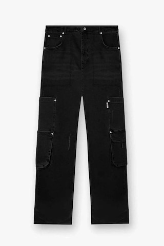 Represent R3 Workshop Denim: Black Baggy Fit Jeans İle Şıklığı Keşfedin - 100% Pamuk Siyah