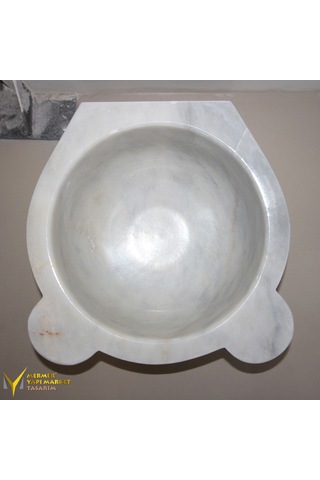 Afyon Alacalı Beyaz Düz Kurna