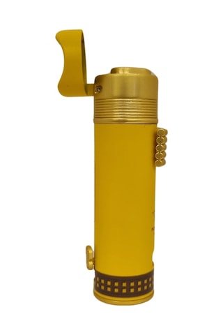 Monte Cristo Özel Üretim 3 Torch Pürmüz Sarı Puro Çakmağı - Tr7761