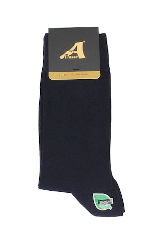 A Classe 3'Lü Asorti Paket Düz Bambu Erkek Çorap Bordo