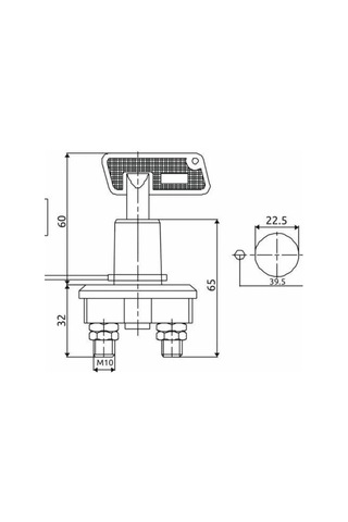 Aksa Akü Elektrik Devre Kesici Anahtarlı Isıya Dayanıklı Dc 12v-24v-1485