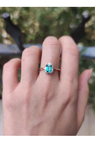 Jena Green Topaz Yüzük Ak1409