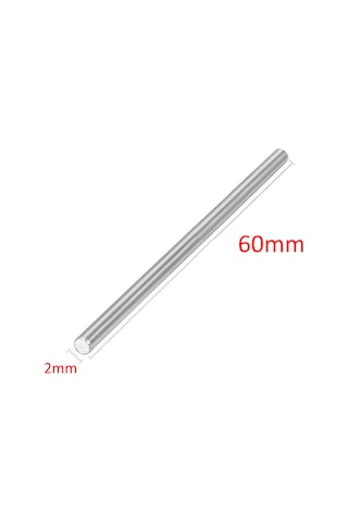 2Mm X 60Mm Metal Mil Çelik Çubuk Aks Oyuncak Rc Araba Robot