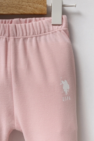U.S. Polo Assn. Kız Bebek 2li Takım - Beyaz Beyaz