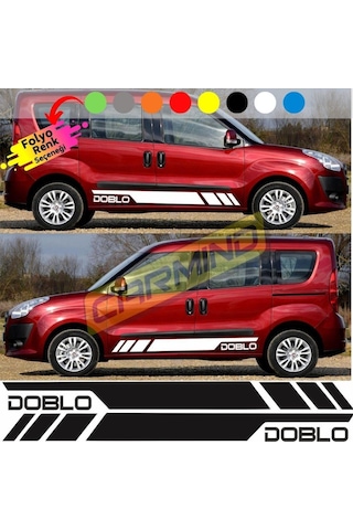 Fiat Doblo Yan Şerit Sticker