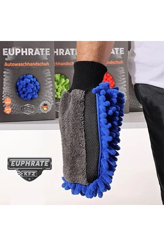 Tulpar Kimya Euphrate Kfz Mikrofiber Arka Tarafı Mikrofiber Bez Oto Yıkama Eldiveni 23x18 E-13wh-2318-25