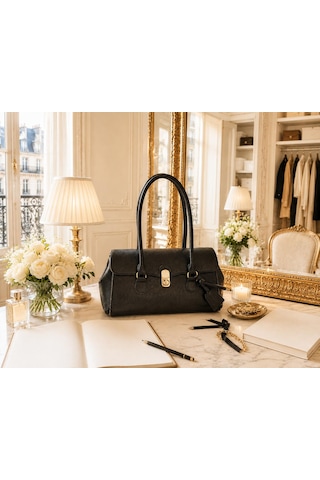 Housebags Jardin Elegance New Trend Omuz Çantası Siyah
