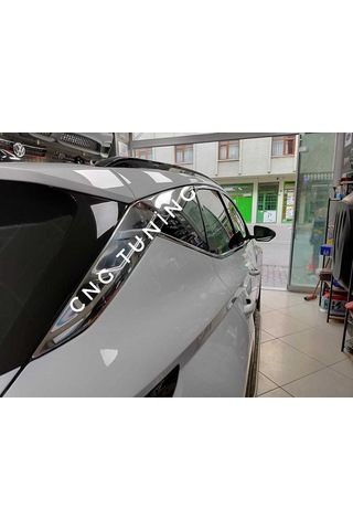 Hyundai Tucson 2021 Cam Çıtası Çerçevesi Ful Set Krom