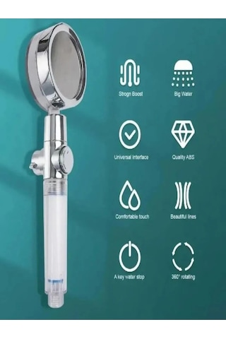 Qf Turbo Pervaneli Ve Filtreli Su Tasarruflu 360 Derece Krom