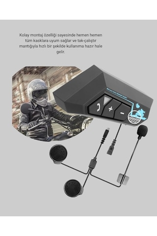Bt22 Kask Bluetooth Kulaklık 5.0 Gürültü Engelleyici Ve Eller Serbest Kullanım 12098920