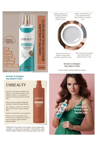 Embeuty Besleyici Keratin Kolajen Saç Bakım Sütü 200 Ml