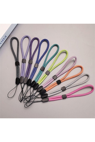 Turuncu Bileklikler Cep Telefonu Zinciri Ayarlanabilir Telefon Bilek İpi Cep Telefonu Askısı Anahtarlıklar