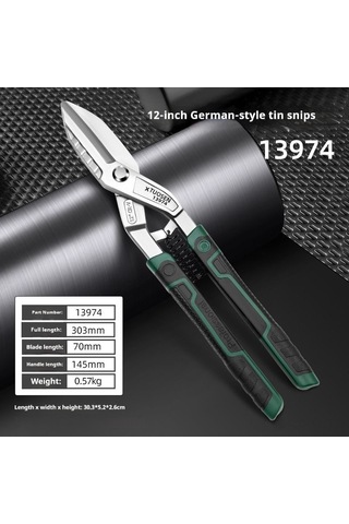 Maiyame Alman Tipi 10 İnçli Yüksek Sertlikli Yüksek Karbon Çelikten Yapılmış Zıplayıcılı Tahta Kesici - Kaymazsız Plastik Saplı Endüstriyel Güçlü Makas